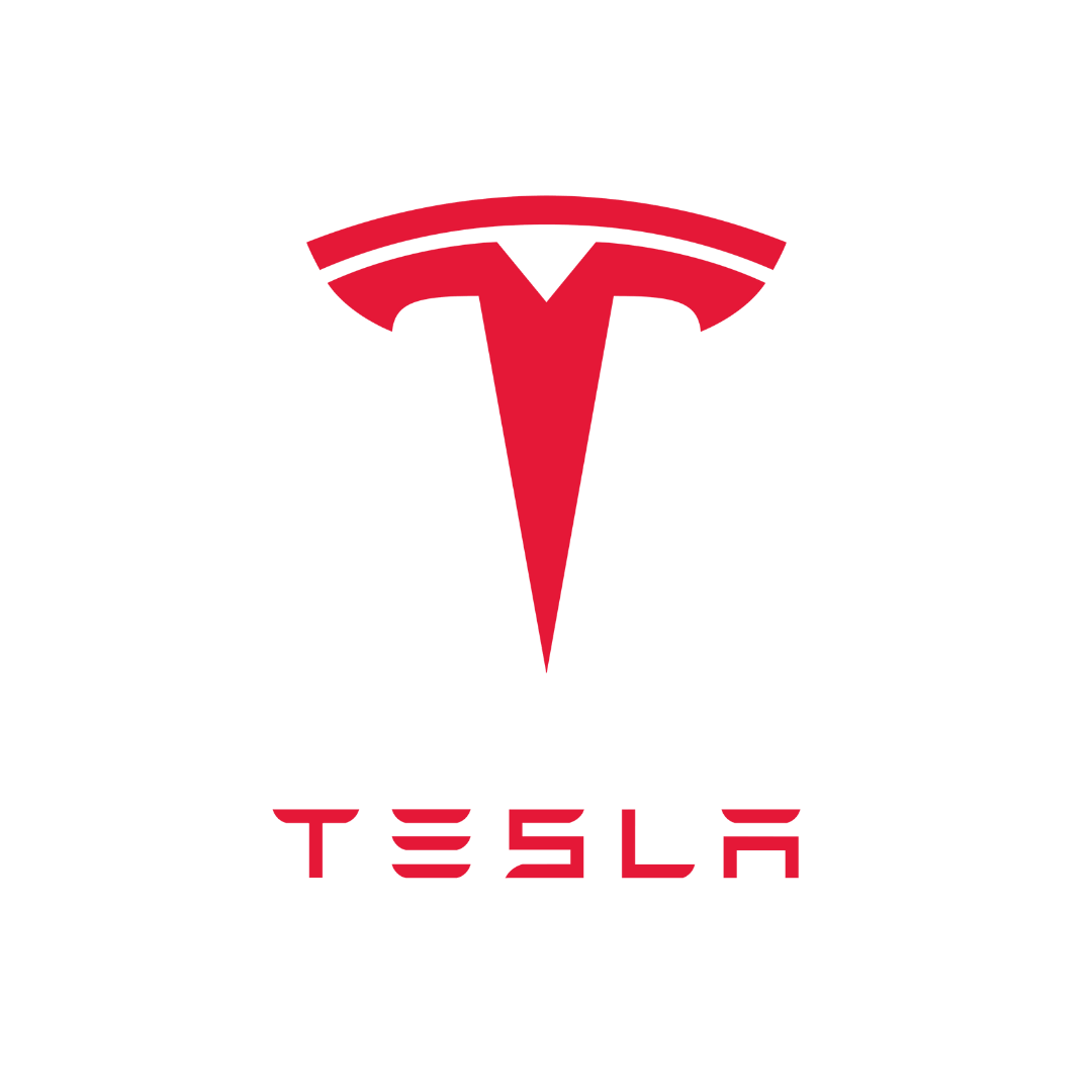 Tesla logo, Tilting Futures