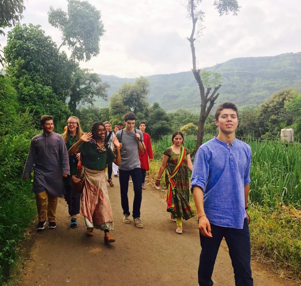 Tilting Futures participants and locals hiking together
