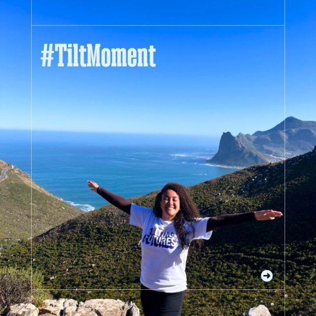 To celebrate the launch of #TiltingFutures, we’ve asked our #TakeActionLab students to share at #TiltMoment, an experience that broadened their worldview or positively changed their life path in some way. 

Student Dio Negeski shared that her #TiltMoment came while visiting Robben Island, the place where activist and lawyer Nelson Mandela was imprisoned for nearly two decades before the fall of apartheid. 

Learn more about #TiltingFutures at the link in our bio.