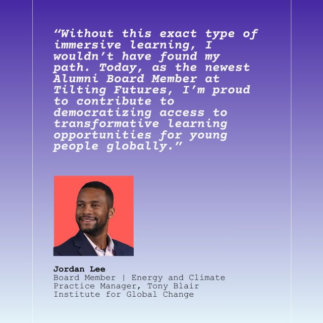 As we launch #TakeActionLab: Environment & Sustainability, we are thrilled to announce a new addition to our Board of Directors: Jordan Lee. 
As a manager in the energy and climate practice of the @institutegc, Jordan is actively working on sustainability issues with global leaders from across sectors. 
As a Global Citizen Year Fellowship Alum (Ecuador ‘13), Jordan knows firsthand how immersive learning can transform the trajectory of young people’s education and career goals while setting them up to be lifelong agents of positive social change. 🌍 🌱
Learn more about our newest program, which is dedicated entirely to helping young people address environmental issues globally at the link in bio 
👆