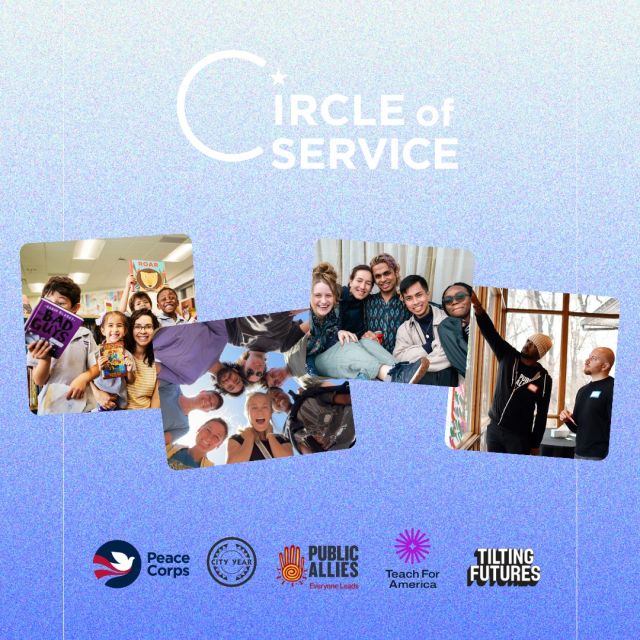 “The solutions to our world’s most pressing challenges will come from leaders who represent and are deeply connected to the communities they serve. This partnership with the Peace Corps Circle of Service is essential to creating the systemic changes needed to educate, inspire, and support our nation’s next generation of service-oriented leaders.”
Thanks to the new Circle of Service partnership with the @peacecorps, @cityyear, @publicallies & @teachforamerica  we are facilitating and strengthening lifelong global service through transformative volunteer opportunities. Explore the partnership and the opportunity at the link in Bio 👆